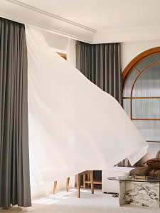 Blackout Soundproof Curtains 5-8ft Thermal Insulated Noise Reducing for Office Home Keep Dark Cool Black Plain Curtain on Sale COD New Kurtina Curtains for Window Door Room Decor