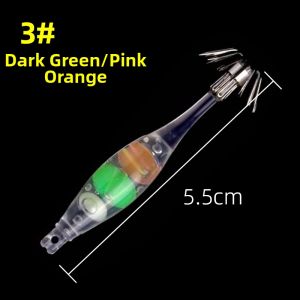 Ecooda | Glow-in-the-Dark UV Squid Hook for Night Fishing Sea Bottom Fishing 1pc