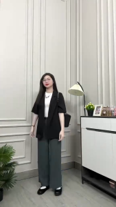 [DEAL MỚI] Quần Tây Ống Suông Dành Cho Nấm Lùn Dưới 1M55 (Chất Gold Hàn) Tuyết Mưa Lưng Cao Tôn Dáng
