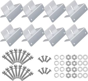 16Pcs/Set Solar Panel Mounting Bracket Kits 4/8 Units Solar Panel Aluminum Mounting z Bracket Supporting for RV Roof Boat