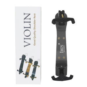 IRIN | IRIN Aluminum Violin Shoulder Rest 4/4-1/8 Adjustable Height Thick Soft Sponge Pad Silicone Non-Slip Feet for Violin Practice