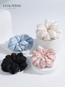 EVITA PERONI | “Cloud Reverie" Series Wren Hair Elastic Silk Scrunchies | Hair Tie | Getah Rambut | Hair Accessories