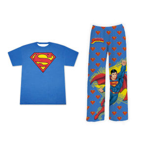 Hot Toys | 2026 Fashion New Cute Superman Summer T-shirt with Pants Adult Oversized Set   Kid Y2K Fashion Mens and Womens Pajama Set