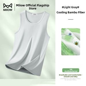 MiiOW | Bamboo Fiber Mens Vest Antibacterial Cool Comfort Breathable