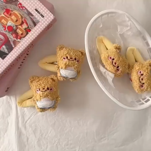 กิ๊บหมีเนยขนปุย บุนวมหนานุ่ม ขนาดใหญ่ [แบบป๊อกแป๊ก กิ๊บBB]