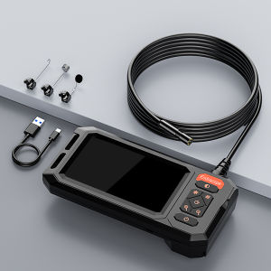 4.3 IPS Screen Borescope 1080P Camera with 8MM Probe IP67 Industrial Endoscope 1-30m Rigid Cable for Pipe & Automobile Check