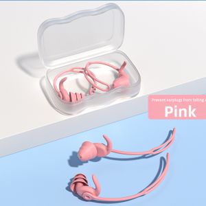 MENGYUXI | Professional Waterproof Swimming Earplugs Anti Otitis Silica Gel With Cord
