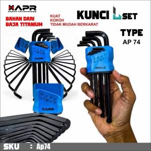 APR JEPANG AP74 KUNCI L SET PANJANG BALL JOINT HITAM kualitas tjap mata