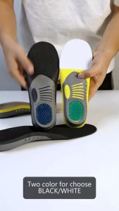 Hard Orthotic Arch support Insoles Ushape Orthopedic Flat Foot Health Sole Pad For Shoes Insert silicone gel heel Pad 1pair