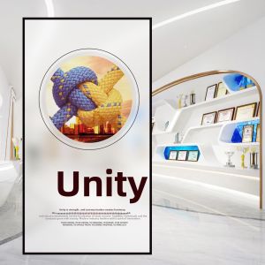 Frosted Glass Sticker Office Partition Meeting Room Window Privacy Light Control Transparent Opaque Film Decorative PVC Material