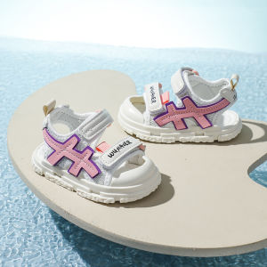 Soft Bottom Baby Toddler Shoes Summer Non-Slip Anti-kick Baby Boy Cartoon Sandals Cute Velcro Childrens Shoes