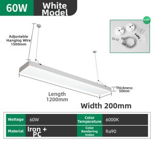NVC | Commercial Office Classroom LED Hanging Strip Light