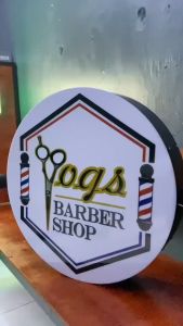 Neon Box Salon Outdoor Akrilik Premium 2 Sisi Siap Pasang Custom Desain + Packing Kayu