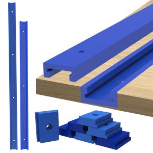 50cm T30 Track T-Slider T Slot Miter Track Jig - Miter Gauge Guide Chute for Workbench Table Saw Router Table DIY Tools