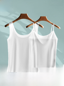 MiiOW | Ultra-Thin White Tank Top Strap Womens Inner Wear Ice Silk Breathable Seamless Matching With White Shirt MiiOW Cat Person