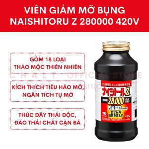 Viên uống giảm mỡ bụng Naishitoru Z 28000 Kobayashi Nhật Bản