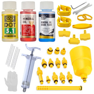 Bộ Dụng Cụ Xả Dầu Khoáng Phanh Xe Đạp 60ML Dụng Cụ Sửa Chữa Phanh Đĩa Thủy Lực Shimano Thiết Bị Bảo Dưỡng Xe Đạp