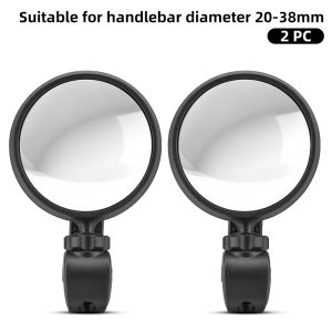 West Biking | WEST BIKING Bike Convex Rearview Mirror HD Wide Angle Bike Rear View Mirror Quick Release 360° Adjustable MTB Road Bike Mirror