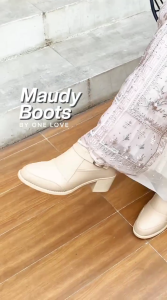 ONE LOVE MAUDY LATTE - SEPATU BOOTS WANITA