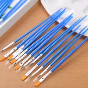 TAIYO Kuas Lukis Cat Air Ujung Pipih Lancip Koas Melukis Anak Water Paint Satuan