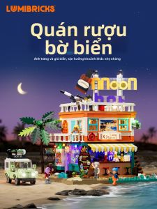 Lumibricks | Mô Hình Xây Dựng Cảnh Quan Đường Phố Khách Sạn Biển