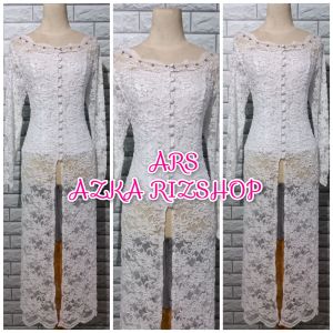 atasan kebaya akad nikah kebaya bruka kerah sabrina free longtorso