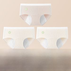 Womens Cotton High Waist Large Size Leakproof Underwear for Menstrual Period