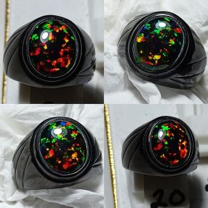 CINCIN BATU KALIMAYA BLACK OPAL FULL JARONG SIANG MALAM