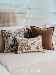 Vintage Caramel Stripes Decorative Pillow Cover