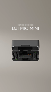 DJI Mic Mini - Small Ultralight Discreet | High-Quality Audio With Stable Transmission | 48-Hour Operation w/case | DJI OsmoAudio Direct Connection for Premium Sound Quality | Two-Level Active Noise Cancelling | Automatic Limiting to Prevent Audio Clip