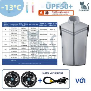 Áo Điều Hòa Không Khí Mùa Hè Sạc USB 12V/5V Có Mũ Trùm Đầu Không Tay Dành Cho Nam & Nữ Chống Mồ Hôi Dùng Cho Thể Thao Ngoài Trời