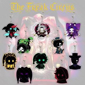 The Freak Circus Otome Game Acrylic Keychain 5.5cm Pierrot Harlequin Double-sided HD Print Collectible Desk Decor Fan Gift