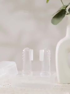 แปรงสีฟันเด็ก แปรงสวมนิ้ว แปรงนวดเหงือก Silicone ทำความสะอาดฟันและลิ้น