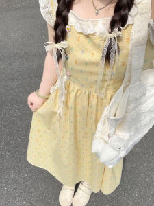 HUAYILING | Elegant Charming Floral Puff Sleeve Summer Dress