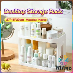 KLIMO 2 Layers Simple Desktop Storage Rack Shelf Table Organizer Cosmetic Jewelry Bathroom Rack