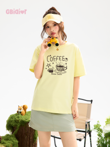 Gbiaior | Black Casual Loose Fitting T-Shirt