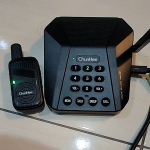 Chunhee Wireless Intercom System - Long Range Room-to-Room Home/Office Communication 2-Way Audio with Clear Sound No Call Fees Easy DIY Setup (Intercom Wireless Malinaw na Tunog Walang Bayad sa Tawag Komunikasyon sa Bahay at Opisina Plug-and-Play