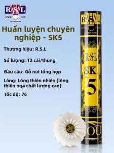 RSL | Cầu Lông Chuyên Nghiệp Mới Feather Dùng cho Đào Tạo và Thi Đấu 5#