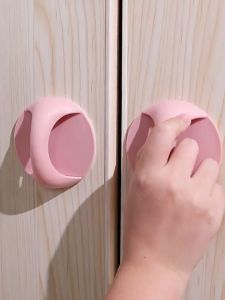 BW-C1063 Pegangan Pintu Tempel Lemari Baju Bulat Serbaguna Gagang Knop Laci Kabinet Jendela Kaca