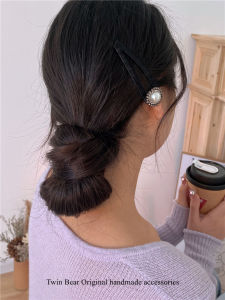 Elegant Retro Pearl BB Clip Side Hair Clip Diamond Studded Hair Accessories for Fringes And Casual Wear Fashionable Hairpins