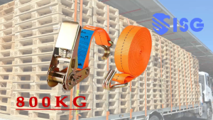Ratchet Tie Down Webbing Lashing Belt 10 Meter 800KG / Tali Pengikat Barang Kargo