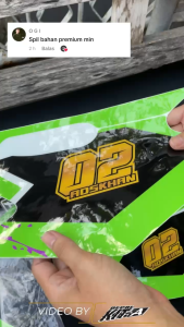 Decal stiker klx 140 bahan premium tebal superglossy 500 micron desain custom