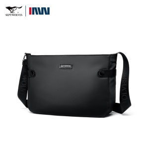 SEPTWOLVES กระเป๋าสะพายข้างสำหรับผู้ชายกระเป๋าสะพายข้างสำหรับใส่ Ipad สำนักงานนอกบ้านผู้ชายที่ทำงานกระเป๋ากระเป๋าสะพายผู้ชายแบบลำลอง