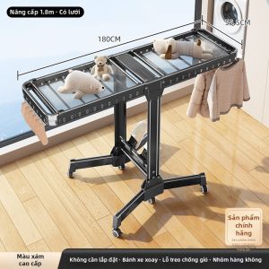 DIEYUAN | Giá Đựng Quần Áo Gấp Gọn Có Bánh Xe Dùng Trong Nhà Và Ngoài Trời