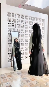 Qirani Dress Couple Ibu & Kids Matt Ceruty Babydoll Dress Couple Lebaran Wanita Terbaru 2025 Murah