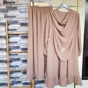 ALESHA SET TUNIK MELAYU SYARI PASMINA OVAL || ONESET TUNIK MELAYU CRINKLE