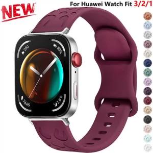 For Huawei Watch Fit 5 5Pro Sport Silicone Engraved Smartwatch Accessories Replacement Correa for Huawei Watch Fit 4 3 2 1