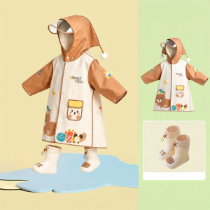 Zubaba | Kids Waterproof Rain Suit and Cuffed Rain Boots