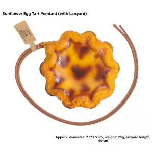 DIANSHIFANG | Sunflower Pastry Egg Tart Style Car Rearview Mirror Decorative Pendant