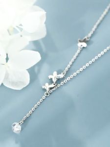 Bestella💗Design Kalung Fairy Butterfly Light Luxury Luxury Collarbone Chain Student Student Friend